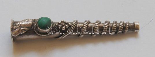 Dekoratív ezüst órafelhúzó