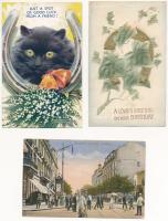 21 db RÉGI magyar és külföldi város és motívum képeslap vegyes minőségben / 21 pre-1945 Hungarian an...