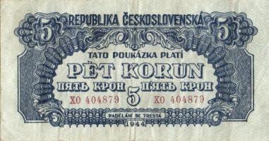 Csehszlovákia 1944. 5K, 20K T:II/III+