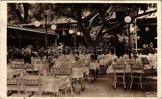 Budapest VI. 1858 óta fennálló vendéglő a "Kéményseprő"-höz, kert. Aréna út 106. (ma Dózsa György út) (fl)