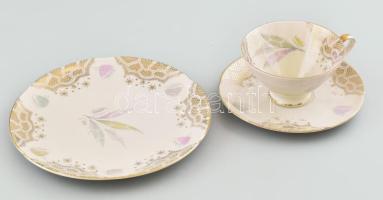 Bavaria egyszemélyes reggeliző szett, 3 részes, jelzéssel, hibátlan, d: 19,5 cm