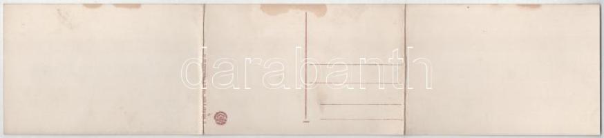 1908 Praha, Prag; Pozdrav z Jubilejní vyszavy v Praze, Panorama vystavy - Jubilee Exhibition 3-tiled...