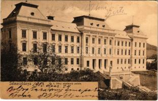 1903 Selmecbánya, Schemnitz, Banská Stiavnica; M. kir. bányászati és erdészeti akadémia palota. Joerges özv. és fia kiadása / mining and forestry academy palaces (EK)