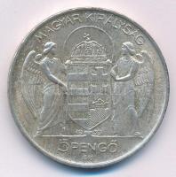 1939. 5P Ag "Horthy balra" T:AU,XF patina Adamo P8.2