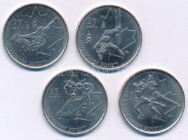 Kanada 2008. 25c Ni "2010-es Téli Olimpia, Vancouver" (4xklf) forgalmi emlékkiadások T:UNC,AU Canada 2008. 25 Cents Ni "2010 Winter Olympics, Vancouver" (4xdiff) circulating commemorative coins C:UNC,AU