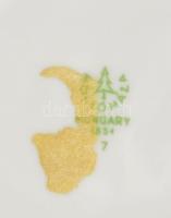 Hollóházi városmintás korsó, hibátlan, jelzéssel, m: 14,5 c