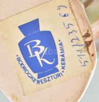 Bodrogkeresztúri kerámia madár, jelzéssel, hibátlan, m: 14 cm