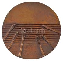 Janzer Frigyes (1939-) 1986. "Első Országos Rácz Aladár Cimbalom Verseny" kétoldalas bronz...