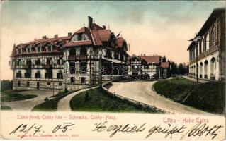 1905 Tátrafüred, Ótátrafüred, Altschmecks, Stary Smokovec (Tátra, Magas-Tátra, Vysoké Tatry); Csáky ház / Csaky-Haus / villa (Rb)