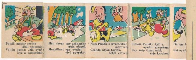 Pupák a vadász - Mese levelezőlap, 11 képes kivehető leporello (EK)