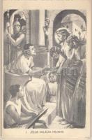 A keresztút - 14 lapos képeslapfüzet Márton L. grafikáival Jézus útjáról a Golgotára / Stations of t...