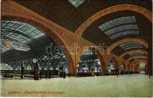 Leipzig, Lipcse; Hauptbahnhof, Bahnsteige / railway station, interior