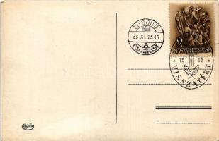 Losonc, Lucenec; Delostrelecka kasárna / Tüzérlaktanya / artillery barracks + "1938 Losonc viss...