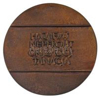 ~1970. "Kiváló társadalmi munkáért / Hazafias Népfront Országos Tanácsa" kétoldalas, öntöt...