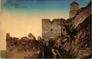 1911 Trencsén, Trencín; Ruine / Várrom / Trenciansky hrad / castle ruins (r)