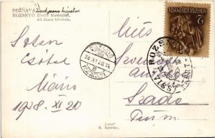 Rozsnyó, Roznava; Kúpele / Fürdő tó részlet. Alt János felvétele / spa, lake + "1938 Rozsnyó vi...