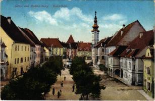 Bad Radkersburg, Hauptplatz / street view (small tear)