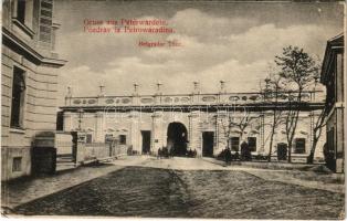 1909 Újvidék, Novi Sad; Pétervárad, Belgrádi kapu / Petrovaradin, Belgrader Thor / castle gate (EK)