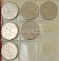 1967. 5Ft Cu-Ni-Zn "Kossuth" (10db) + 2004-2017. 50Ft forgalmi emlékpénzek (8xklf, közte &...