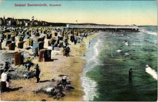 Swinoujscie, Swinemünde; Seebad, Strandbild / beach