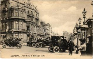 London, Park Lane and Stanhope Gate, automobiles (EK)