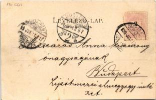 1899 (Vorläufer) Zagreb, Zágráb; Zrinjevac / general view, church under renovation (fl)