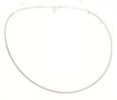 2 darab ezüst (Ag) nyaklánc, jelzett, h: 40 cm, nettó: cca 13-14 g