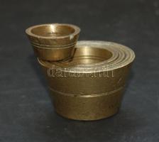 XIX. sz. Lat mértékegységű súlykészlet, 4 darabos, réz / Set of weights in lat made of copper 4 pieces