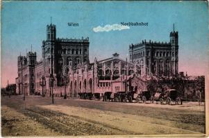 Wien, Vienna, Bécs; Nordbahnhof / railway station, horse-drawn carriages (EK)