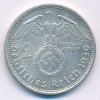 Német Harmadik Birodalom 1939A 2M Ag "Hindenburg" T:XF German Third Reich 1939A 2 Reichsma...