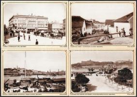 1986 Budapest Anno, 10 db Klösz György fotóival illusztrált képeslap, többnyelvű kísérőfüzettel. Kia...