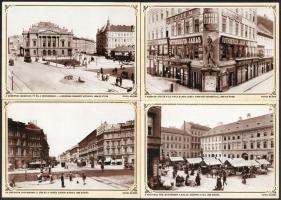 1986 Budapest Anno, 10 db Klösz György fotóival illusztrált képeslap, többnyelvű kísérőfüzettel. Kia...