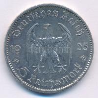 Német Harmadik Birodalom 1935A 5M Ag "Garnisonkirche" T:XF German Third Reich 1935A 5 Reic...