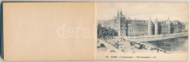 3 db RÉGI képeslap füzet: Basel, Párizs, Velence / 3 pre-1945 postcard booklets: Basel, Paris, Venez...