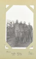 cca 1916-1917 Egy első világháborús tiszt fényképes front naplója. nagyrészt erdélyi képek Dobra, Ma...