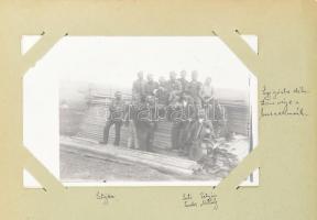 cca 1916-1917 Egy első világháborús tiszt fényképes front naplója. nagyrészt erdélyi képek Dobra, Ma...