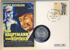 Németország 2002. 10€ Ag "50 éves a Német Televízió" érmés borítékon elsőnapi bélyegzős bélyeggel, hátoldali ismertető tanúsítvánnyal T:2