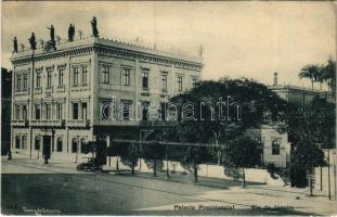 1908 Rio de Janeiro, Palacio Presidencial / Catete Palace, automobile (EK)