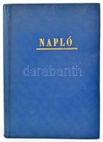 1975-1976 Dózsa György raj naplója, úttörő napló rajzokkal, mellékletekkel, műbőr-kötésben, 29x19,5 ...
