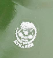 2 db Kőbányai konyhai zománc lámpa ernyő fémből. Jelzett d: 25 cm