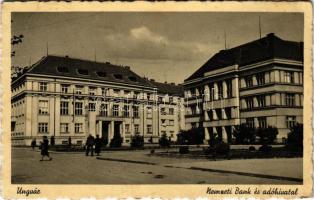 1941 Ungvár, Uzshorod, Uzhhorod, Uzhorod; Nemzeti Bank és Adóhivatal / national bank and tax office (EK)