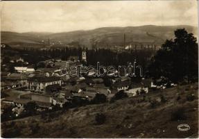 1931 Ózd, Község látképe, háttérben a vas- és acélgyár. Csiky Foto (EK)