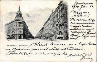 1900 Budapest VI. Andrássy út. Kunstanstalt Stephan Tietze (EB)