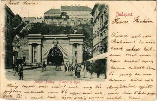 1898 (Vorläufer) Budapest I. Alagút Budán (kis szakadás / small tear)