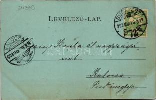 1903 Budapest, Lánchíd Budáról nézve télen. Schmidt Edgar kiadása (EK)