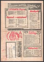 cca 1940 Magyar Divatcsarnok árjegyzék 4p