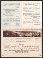cca 1940 Nemzeti Szálloda képes ismertető és két reklám nyomtatvány