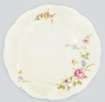 cca 1935-1945 KPM Prinzess tányér készlet, 6 nagy, 6 mély, 6 süteményes tányér, virágmintásak, jelzé...