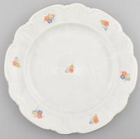 cca 1937-1945 Bareuther virágmintás kínáló, aranyozott széllel, jelzéssel, minimális kopottsággal, d: 30 cm