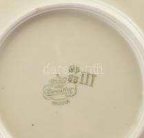 cca 1937-1945 Bareuther virágmintás kínáló, aranyozott széllel, jelzéssel, minimális kopottsággal, d...